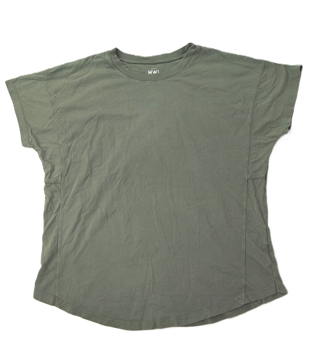 Madewell MWL Sage Green Seamed Short Sleeve Tee Shirt Size Medium